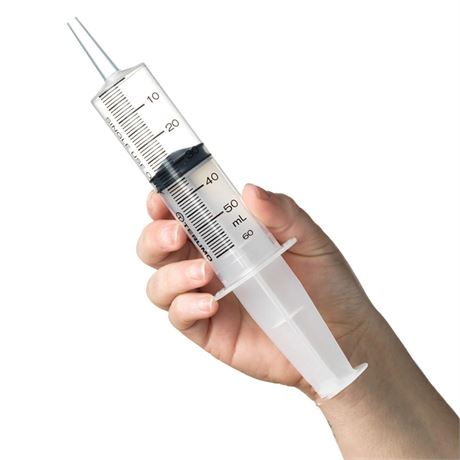 60ml Oral Syringes by Terumo - 1 Pack - Catheter Tip, No Needle, FDA Approved