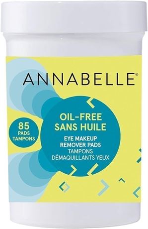 Annabelle Oil-Free Eye Makeup Remover Pads, Makeup Removal, Suitable For Sensiti