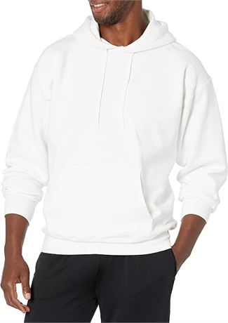 LRG - Hanes Men's Ultimate Cotton Heavyweight Pullover Hoodie Sweatshirt, White