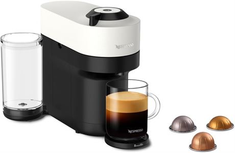 Nespresso Vertuo Pop+ Coffee and Espresso Machine by Breville - Coconut White