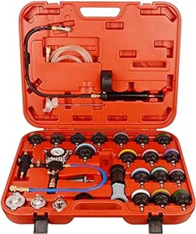 28pcs Universal Radiator Pressure Tester and Vacuum Type Cooling System Kit