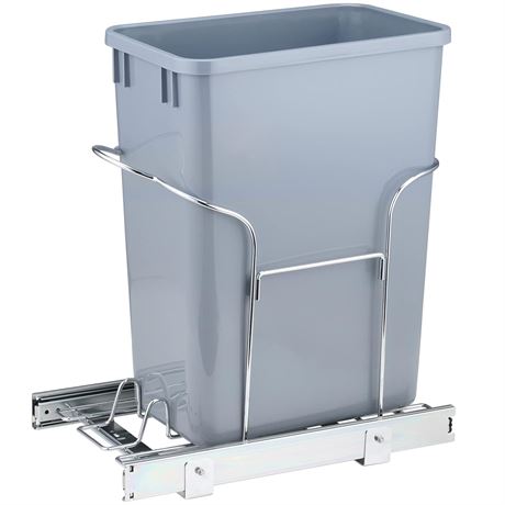 VEVOR Pull-Out Trash Can, 29L Single Bin, Under Mount Kitchen Waste Container