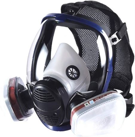 Mask Protective Respirator Rubber 360 degree Full Seal Protection