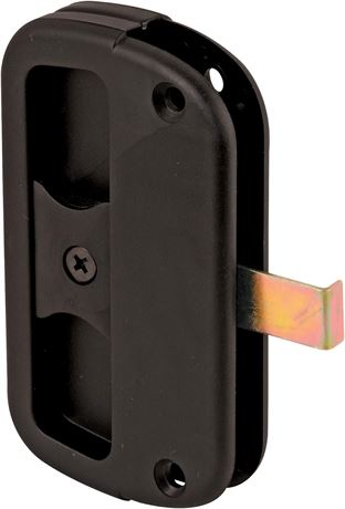 Prime-Line Products A 186 Sliding Screen Door Latch and Pull with Screws, Black