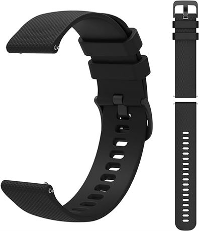 GOHHME Silicone Watch Band for Men Women 18mm 20mm 22mm Watch Strap for Samsung