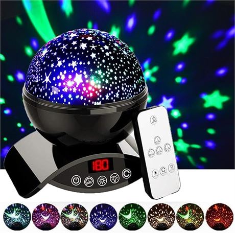 Remote Control Light Projector, Amouhom Upgrade Star Sky Night Light Lamp