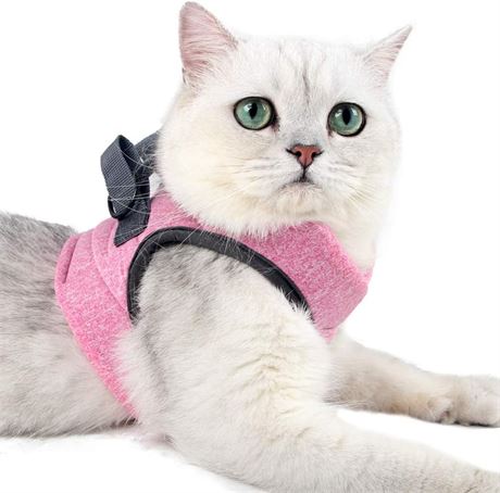 SMALL - HEYWEAN Cat Harness and Leash Set - Escape-Proof Adjustable for Kittens