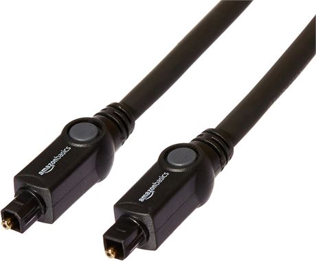Amazon Basics CL3 Rated Optical Audio Digital Toslink Cable - 15 Feet