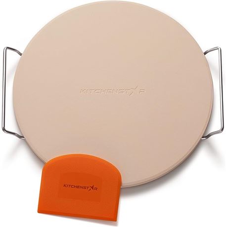 KitchenStar Pizza Stone for Oven and Grill 12 inch