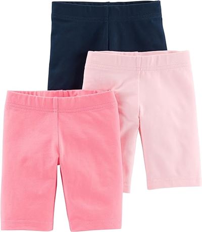 5T Simple Joys by Carter's Baby and Toddler Girls' 3-Pack Bike Shorts