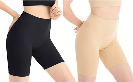 MED/LRG - Amazingjoys Seamless Slip Shorts Women's Smooth Slip Panties for Under