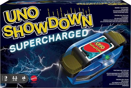 Mattel Games UNO Showdown Supercharged Card Game for Family Night