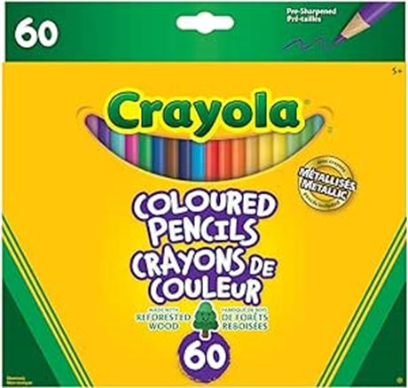 Crayola 60 Coloured Pencils Arts & Crafts