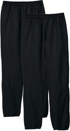 2XL - Hanes Men's Eco Smart Fleece Sweatpant, Black