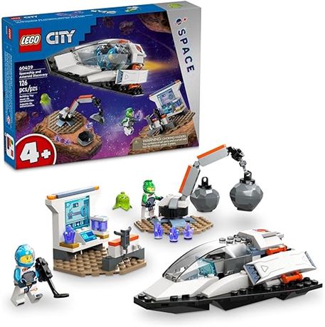 LEGO City Spaceship and Asteroid Discovery Toy Building Set, Gift for Kids