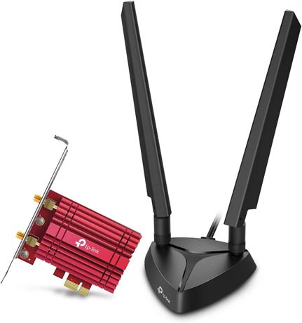 TP-Link WiFi 6E AX5400 PCIe WiFi Card (Archer TXE75E) - Tri-Band Wireless Adapte