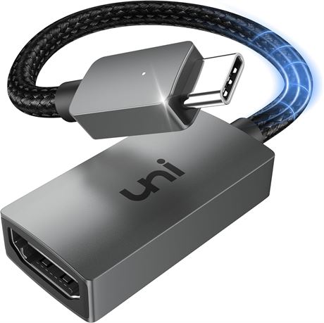 uni 4K USB C to HDMI Adapter, High-Speed USB Type-C to HDMI Adapter