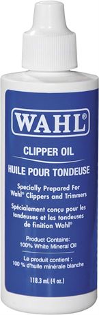 WAHL Professional Clipper Oil #53315 Lubricates Blades, 118.3 ml