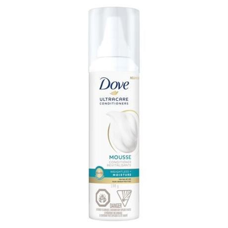 Dove UltraCare Conditioner Mousse Foam Weightless + Moisture, 198g