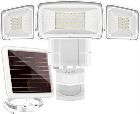 AmeriTop Solar Lights Outdoor, Super Bright LED Motion Sensor, 1600LM 6000K