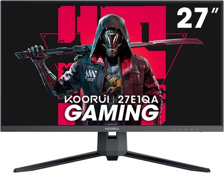 KOORUI 27-inch Gaming Monitor 144Hz QHD(2560 x 1440p) 2K, 1ms, HDR10, DCI-P3