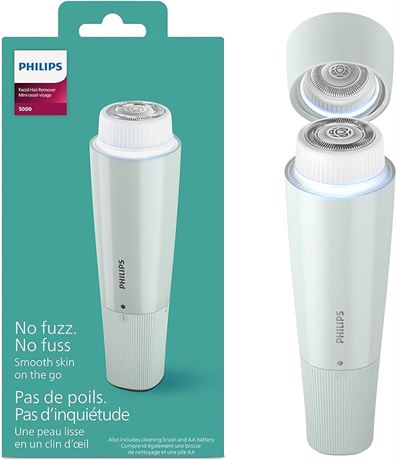 Philips Beauty Cordless Facial Hair Remover designed for women to gently remove