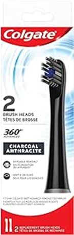 Colgate 360 Advanced Charcoal Powered Toothbrush, 2 Count