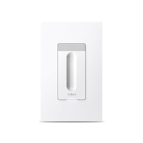 Brilliant Smart Dimmer Switch (White) — Compatible with Alexa, Google Assistant