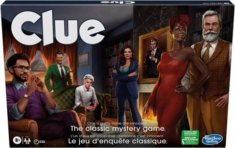 Clue Board Game for Kids Ages 8 and Up, Reimagined Clue Game for 2-6 Players