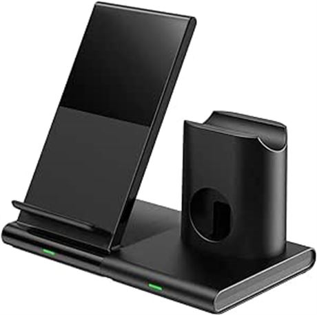 Seneo Wireless Charger, 3 in 1 Charging Dock, Fast Charge for iPhone 11 Pro Max