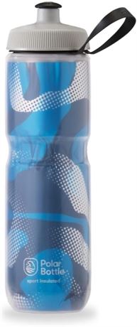 Polar Bottle Sports Insulated Contender, 24oz (Blue/Silver) INS24OZ08