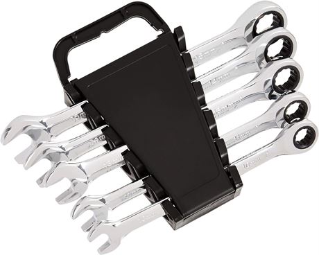 Basics Ratcheting Wrench Set - Metric, 5-Piece