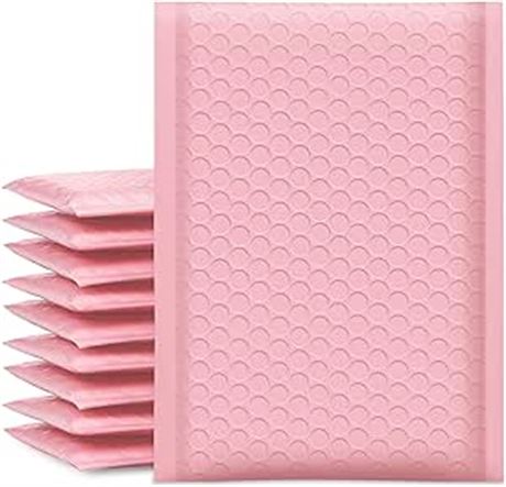 UCGOU Bubble Mailers 6x10 Inch Light Pink 50 Pack Poly Padded Envelopes