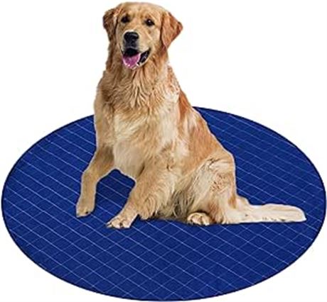Round Pee Pads for Dogs, Whelping Pads 48", Washable Puppy Training Pads