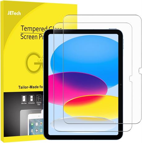 iPad 10 (10.9-Inch, 2022 Model 10th Generation) JETech Screen Protector 2-Pack