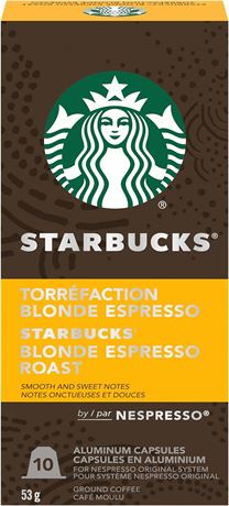 Starbucks by Nespresso Blonde Espresso Roast Nespresso Coffee Capsules