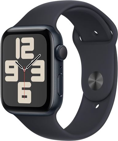 Apple Watch SE (2nd Gen) [GPS 44mm] Smartwatch with Midnight Aluminium Case