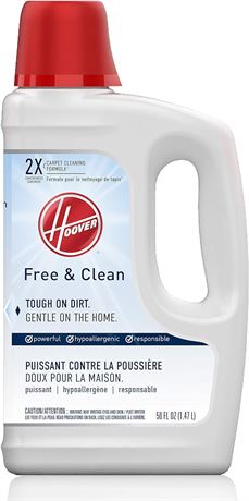 Hoover Free & Clean Carpet Cleaning Formula, 50 oz, AH31952CA