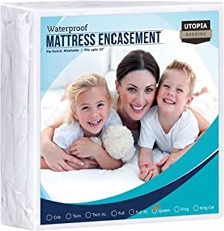 Utopia Bedding Zippered Mattress Encasement Twin - 100% Waterproof
