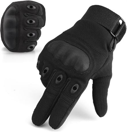 Motorcycle Gloves for Men, Touchscreen Motorcycle Gloves with Hard Knuckle Full
