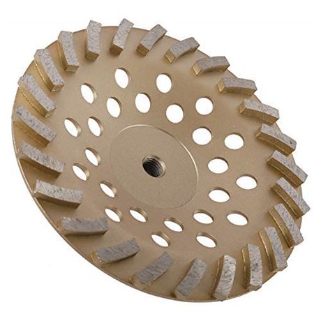 HYDDNice 7" Grinding Wheels for Concrete and Masonry 24 Turbo Diamond Segments