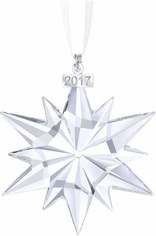 Swarovski Christmas Ornament, Annual Edition 2017 Figurine, Crystal, Transparent