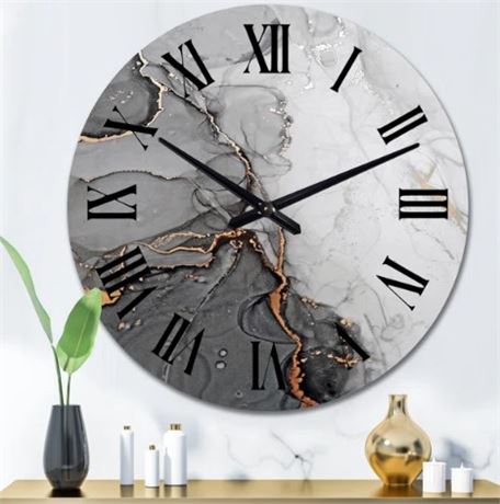 Large Modestina Metal Wall Clock