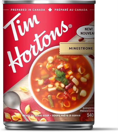 540ml Tim Hortons Minestrone Soup, Ready to Serve