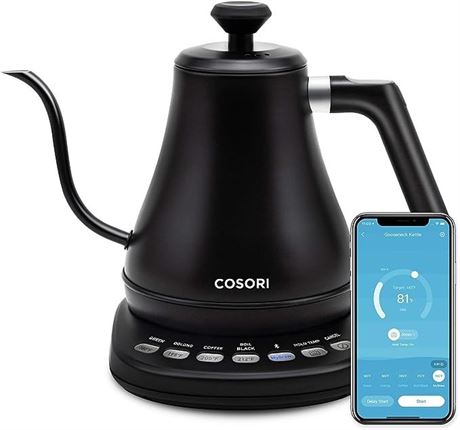 COSORI Electric Gooseneck Kettle Smart Bluetooth with Variable Temperature