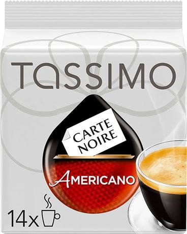 Tassimo Carte Noire Americano Coffee Single Serve T-Discs, 114g