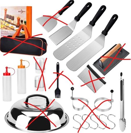 Bbcuepro 21 PCS Griddle Accessories Kit