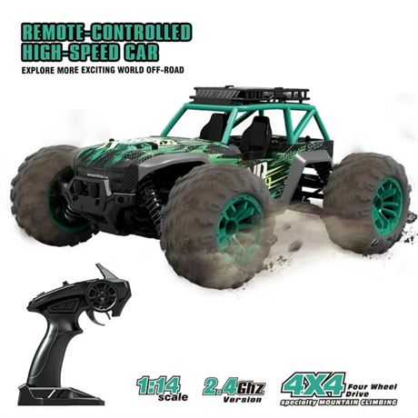G168 36+MPH 1/14 Scale RC Car 2.4G 4WD High Speed Fast Remote Controlled