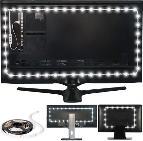 Luminoodle USB Bias Lighting - LED TV Backlight Strip XX-Large (60" - 80" TV)