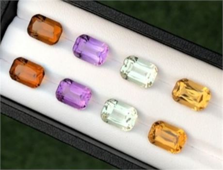 24.90 ct **Certified** Calibrated PARCEL Gemstone Set (Appraisal - $1,745)